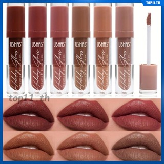 Ushas New Velvet Lipstick ลิปกลอส Non-stick Cup Liquid 6 Color Waterproof Matte Long-lasting Color Lip Glaze Set Lip Makeup Students Summer (top11.th.)