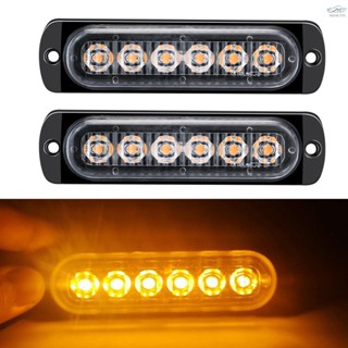 พร้อมส่ง ไฟเตือนฉุกเฉิน LED 12-24V สําหรับรถยนต์ รถบรรทุก รถตู้ ATV SUV เรือยอร์ช 2 ชิ้น