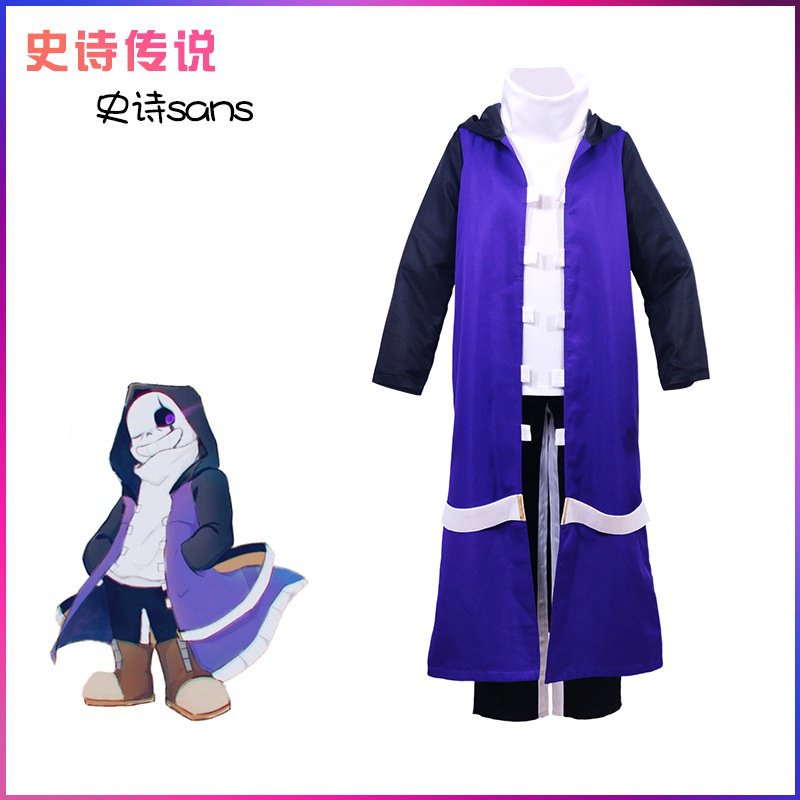 695 บาท cosplay epic! Professor sans clothes undertale AU epic sans legend cos clothes DTLJ Women Clothes