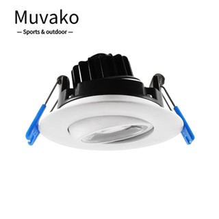 Muvako ไฟสปอตไลท์ led 9W 90-130v อะลูมิเนียม หรี่แสงได้ สีขาว ทนทาน 9W สามสี (3000K-4000K-5000K) สําหรับช่างไฟฟ้า