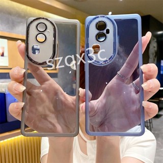 พร้อมส่ง เคสโทรศัพท์มือถือ ซิลิโคนนิ่ม TPU ใส กันรอยเลนส์กล้อง พร้อมฟิล์มกันรอยเลนส์กล้อง สําหรับ OPPO Reno10 Pro+ Reno 10 8T 8 Pro 5G A78 A77 Find X5 2023 RENO10Pro Plus