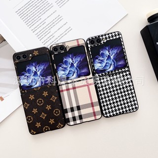 เคสโทรศัพท์มือถือหนัง PU ลายดอกไม้ สไตล์วินเทจ สําหรับ Samsung Galaxy Z Flip 5 4 3 Flip5 Flip4 5G