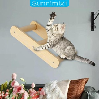 [Sunnimix1] ชั้นวางของไม้ แบบติดผนัง ทนทาน สําหรับสัตว์เลี้ยง แมว