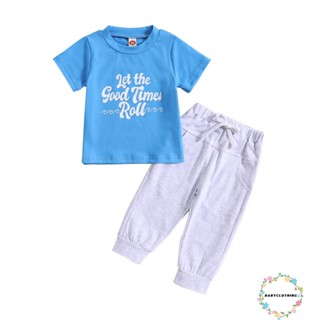 Babyclothes- ชุดเสื้อเชิ้ต แขนสั้น กางเกงขายาว ลําลอง พร้อมกระเป๋าหูรูด สําหรับเด็กผู้ชาย เหมาะกับงานปาร์ตี้