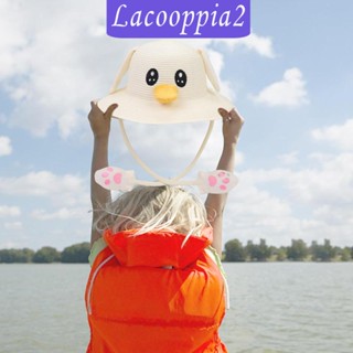 [Lacooppia2] หมวกปีกกว้าง หมวกบักเก็ต หูกระต่าย ขยับได้ สําหรับเด็ก วัยรุ่น
