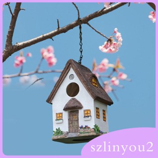 [szlinyou2] กล่องเพาะพันธุ์นกเรซิ่น แขวนง่าย สําหรับแขวนตกแต่งสวนหลังบ้าน ระเบียง กลางแจ้ง