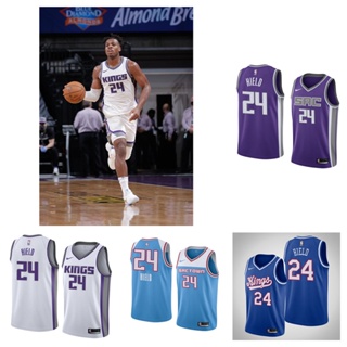 Sacramento Kings #24 Buddy Hield เสื้อสเวตเตอร์ของเสื้อบาสเก็ตบอล NBA Jersey