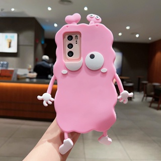 เคสโทรศัพท์มือถือ ซิลิโคนนุ่ม ลายแฟชั่น 3D สีชมพู สําหรับ Huawei Y5P Y6P Y7P Y9P Y6S Y9S Y7A Y8P Y90 MATE 10 20 30 40 50 PRO NOVA Y61 Y61 Y70