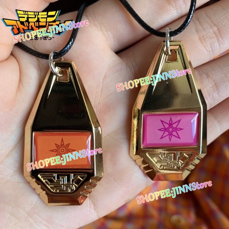 - Jn - Digimon Adventure Tag & Crest สร้อยคอ จี้รูปมอนสเตอร์ดิจิทัล ของขวัญ สําหรับสะสม