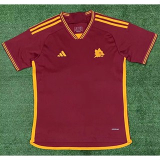 เสื้อกีฬาแขนสั้น ลายทีมชาติฟุตบอล Roma 2023-24 ชุดเหย้า