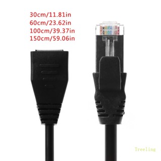 Treeling สายเคเบิลต่อขยายอีเธอร์เน็ต RJ45 Cat5e ตัวผู้ เป็นตัวเมีย