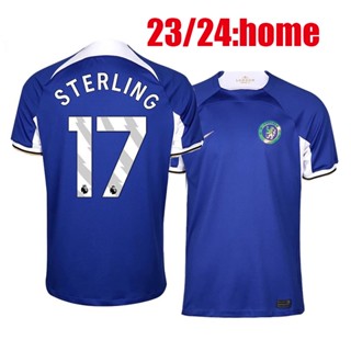 เสื้อกีฬาแขนสั้น ลายทีมชาติฟุตบอล Enzo STERLING Fofana Cucurella KOULIBALY 2023 2024 คุณภาพสูง สําหรับผู้ชาย 23 24