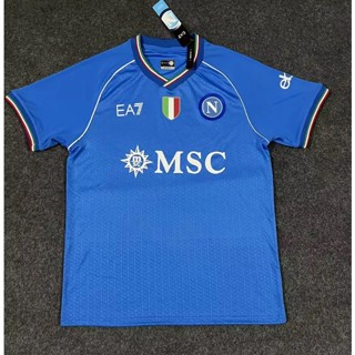 เสื้อกีฬาแขนสั้น ลายทีมชาติฟุตบอล Napoli 2324 คุณภาพสูง