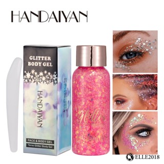 HANDAIYAN Blasting Flash Eye Shadow Sencer Gel&amp;#39;s Scales Of Mermaid Face Makeup Performing Stage Night Shop Makeup is not Easy To Drop Color And Waterproof Sweat 【elle20181_th】