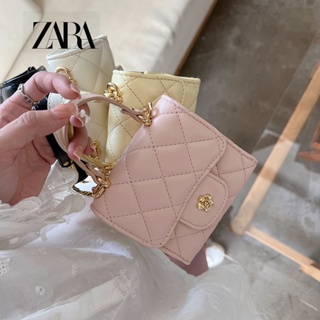 Zara กระเป๋าสะพายไหล่ ทรงสี่เหลี่ยม ขนาดเล็ก แบบพกพา เข้ากับทุกการแต่งกาย สําหรับสตรี