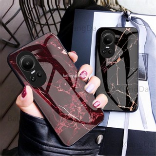 เคสโทรศัพท์มือถือกระจกนิรภัย TPU แบบนิ่ม ขอบแข็ง กันกระแทก สําหรับ Oppo Reno 10 pro plus 10pro+ 10proplus Reno10 pro Reno10pro