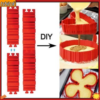 {tshitoli} แม่พิมพ์ซิลิโคน น้ําหนักเบา สําหรับตกแต่งเค้ก เบเกอรี่ ขนมปัง 4 ชิ้น ต่อชุด