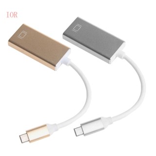 Ior อะแดปเตอร์แปลงสายเคเบิ้ล USB 3 1 Type C USB-C เป็น HDTV 4K สําหรับ 12