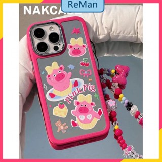          เคสโทรศัพท์มือถือนิ่ม ลายการ์ตูนหมูน่ารัก พร้อมกระจก สําหรับ Iphone 11 14pro max 13pro 12 11 14Promax 14plus 13 12pro 12 11 pro max Xr Xs max 7 8 Plus 13 pro max 13 12 12pro 11promax