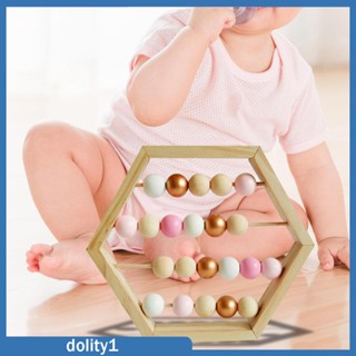 [Dolity1] ลูกคิดไม้คณิตศาสตร์ ของเล่นสําหรับเด็กวัยหัดเดิน