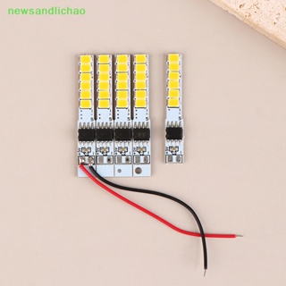 Newsandlichao 5 ชิ้น LED เปลวไฟ แฟลชไดโอด บอร์ดโคมไฟ DIY เปลวไฟเทียม PCB ตกแต่งหลอดไฟอุปกรณ์เสริมดี