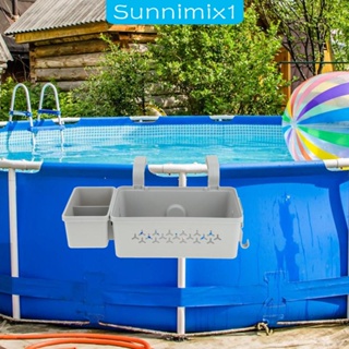 [Sunnimix1] ตะกร้าเก็บของเล่นสระว่ายน้ํา เหนือพื้น อุปกรณ์เสริม สําหรับสระว่ายน้ํา กลางแจ้ง