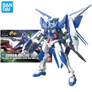 Bandai Genuine Gundam Model Garage Kit HGUC Series 1/144 Gundam Amazing Exia Anime Action Figure Toys for Boys Collectible Toy