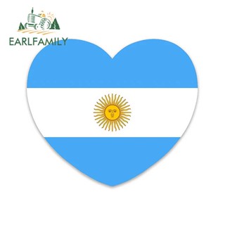 Earlfamily สติกเกอร์ ลาย Argentina Love ขนาด 13 ซม. x 11.2 ซม. สําหรับติดตกแต่งรถยนต์ รถจักรยานยนต์