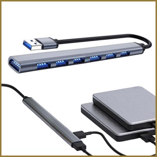 ตัวขยายพอร์ต USB 3.0 7 พอร์ต สําหรับแล็ปท็อป แฟลชไดรฟ์ คอนโซลเครื่องพิมพ์ กล้อง