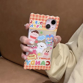 Ins Xiaoxin เคสโทรศัพท์มือถือ กันตก ป้องกัน ลายซุปเปอร์แมน สีแคนดี้ สําหรับ Apple Iphone 14promax 13 14pro 13pro 14