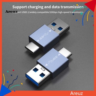 Are ตัวแปลง Type-C เป็น USB มุมขวา OTG Mini 10Gbps ถ่ายโอนข้อมูล Type C ตัวผู้ เป็น USB A ตัวเมีย อุปกรณ์เสริมคอมพิวเตอร์