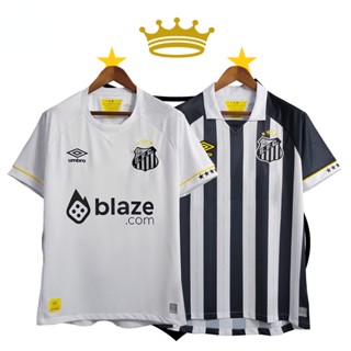  เสื้อกีฬาแขนสั้น ลายทีมชาติฟุตบอล Santos 23-24 ชุดเหย้า สําหรับผู้ชาย และผู้ใหญ่ ไซซ์ S - 2XL