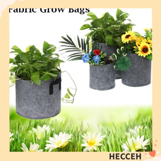 HECCEH 1-30 Gallon Breathable Big Plant Pot Non-woven Material Potato Strawberry Bag Seedling Grow Bags Seedlings Growing Pots Grey Color Fabric Vegetable Jardin Environmentally Home Garden Tools