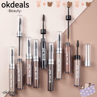 Okdeals ครีมเจลเขียนคิ้ว กันน้ํา ติดทนนาน สีดํา 2 ชิ้น