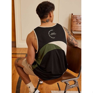 Bok Summer New American Retro Basketball Sports Quick-Dry Vest Mens Loose Single Layer Mesh Basketball Wear Top jeCK