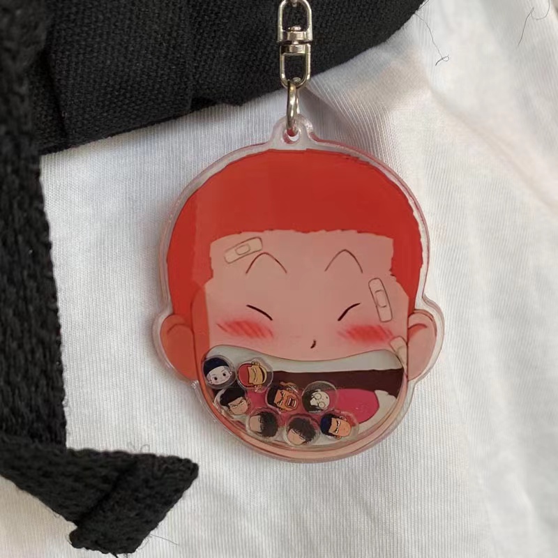 พวงกุญแจอะคริลิค จี้รูป Slam Dunk Hanamichi Sakuragi the Hokey Pokey แบบสองด้าน สําหรับตกแต่งกระเป๋า