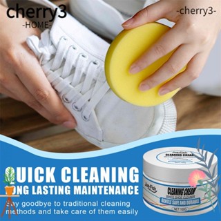 Cherry3 ครีมฟองน้ําเช็ดรองเท้าผ้าใบ อเนกประสงค์ สีขาว