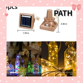 Path สายไฟ LED 20 ดวง ทองแดง กันน้ํา สําหรับตกแต่งขวดไวน์ ปาร์ตี้ DIY 5 ชิ้น