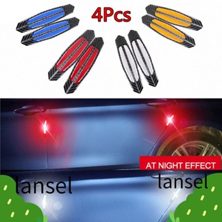 แถบสะท้อนแสงป้องกันการชนรถยนต์ 4 ชิ้น