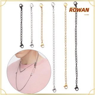 Rowans โซ่ต่อขยายโซ่ 3 นิ้ว ทนทาน สีทอง สีเงิน สีดํา DIY