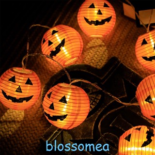 Blossomea สายไฟ LED รูปฟักทอง สําหรับตกแต่งปาร์ตี้ฮาโลวีน