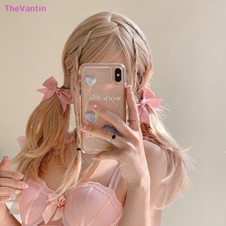 Thevantin กิ๊บติดผมหางม้าคู่ ประดับโบว์ แฟชั่นฤดูร้อน สําหรับเด็ก 2 คู่