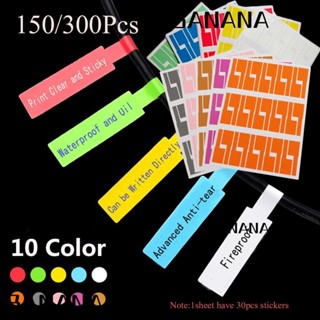 Banana1 ป้ายฉลากไฟเบอร์ กันน้ํา สําหรับจัดระเบียบสายเคเบิ้ล 150 300 ชิ้น