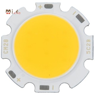 หลอดไฟ LED 5W ชิปกลม COB สว่างพิเศษ DC15-17V สีขาวอบอุ่น