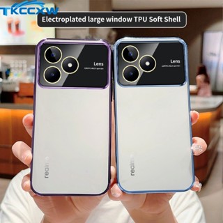 เคสโทรศัพท์มือถือ PC แข็ง แบบใส ป้องกันกล้อง หรูหรา สําหรับ Realme C51 NFC C53 C55 C35 C33 C31 C30 C30S C21Y C20 C15 C11 2021