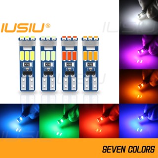 Iusiu แผงแดชบอร์ดหลอดไฟ LED T5 9SMD 3014 12v สําหรับรถยนต์ รถจักรยานยนต์