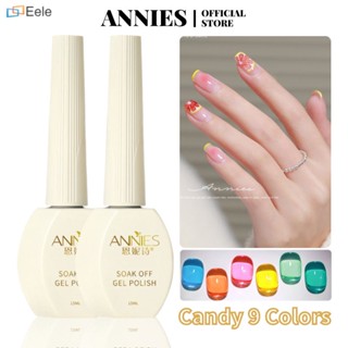 ANNIES Candy Nail Polish Gel 9 -color Glass Transparent Heat ขาย ↑Eele