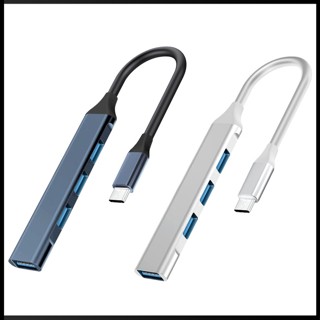 Zevaret ฮับแยก USB 3.0 4 พอร์ต USB 2.0 USB 3.0 Type-C พร้อมสายเคเบิลขยาย สําหรับแล็ปท็อป