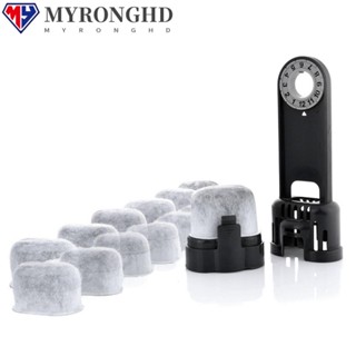 Myronghd อะไหล่ไส้กรองน้ํา สีขาว สําหรับ Breville BWF100 Activated Charcoal 6 ชิ้น