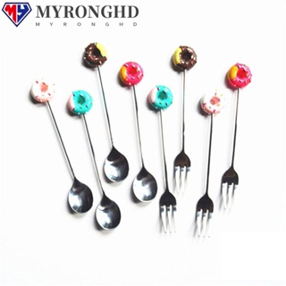 Myronghd ช้อนโดนัทสแตนเลส ขนาดเล็ก สําหรับห้องครัว 1 ชิ้น